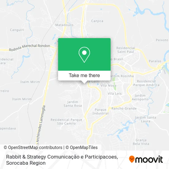 Mapa Rabbit & Strategy Comunicação e Participacoes