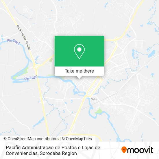 Pacific Administração de Postos e Lojas de Conveniencias map