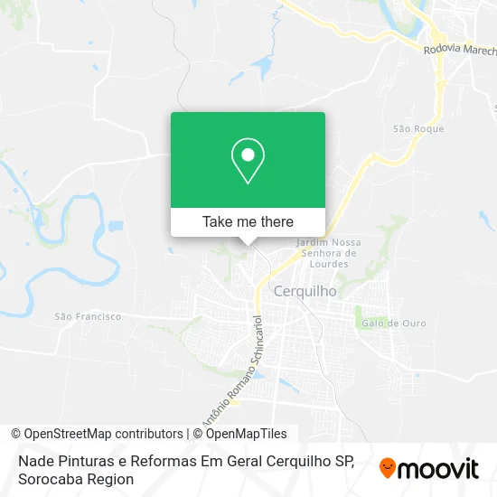 Nade Pinturas e Reformas Em Geral Cerquilho SP map