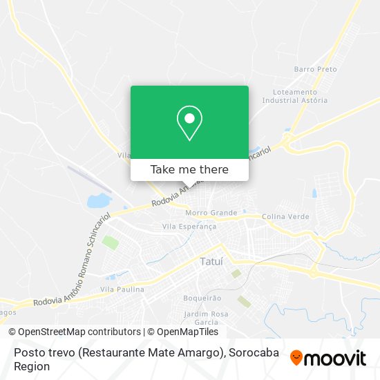 Posto trevo (Restaurante Mate Amargo) map