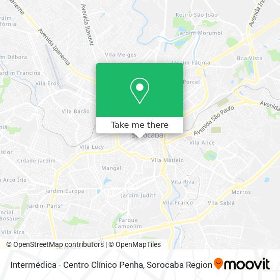 Mapa Intermédica - Centro Clínico Penha