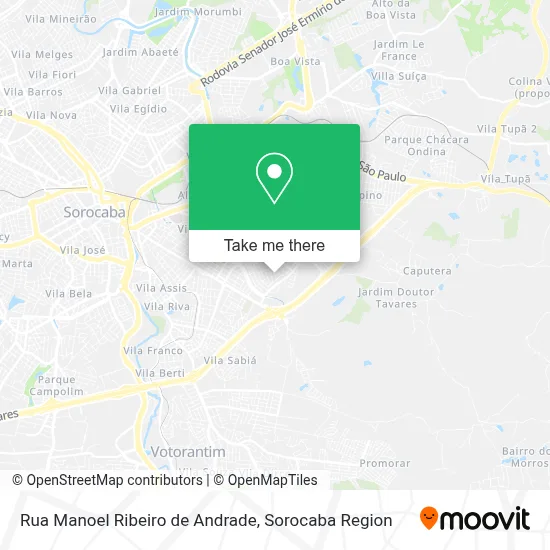Rua Manoel Ribeiro de Andrade map