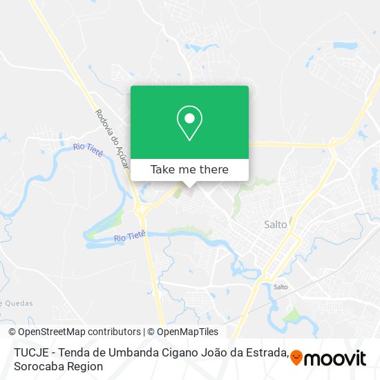 Mapa TUCJE - Tenda de Umbanda Cigano João da Estrada