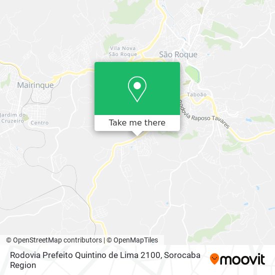 Rodovia Prefeito Quintino de Lima 2100 map