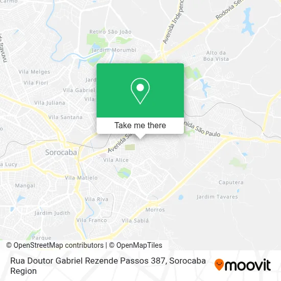 Rua Doutor Gabriel Rezende Passos 387 map