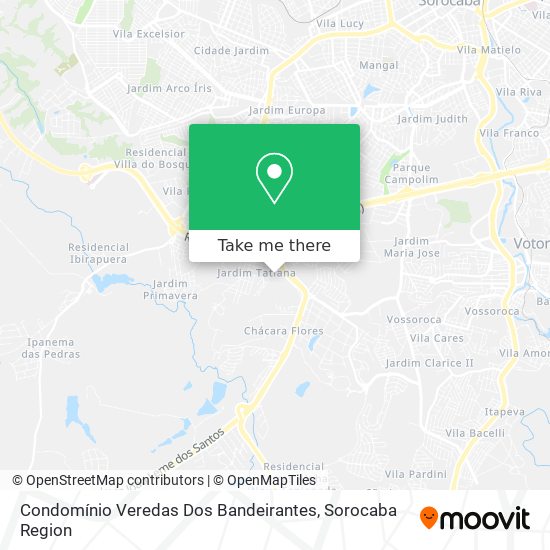 Condomínio Veredas Dos Bandeirantes map