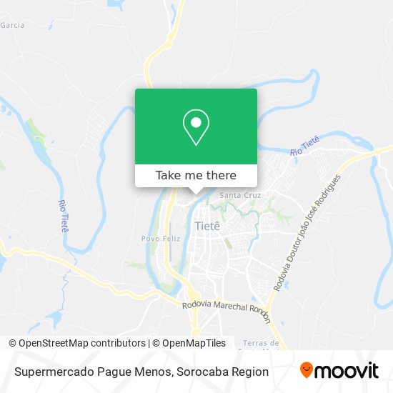 Supermercado Pague Menos map