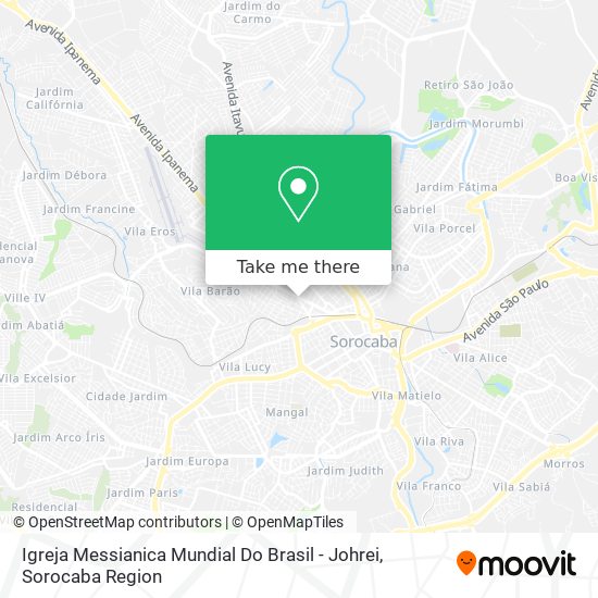 Mapa Igreja Messianica Mundial Do Brasil - Johrei