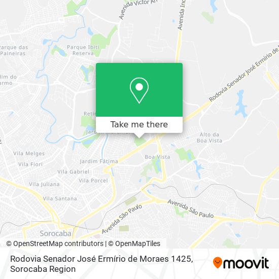 Rodovia Senador José Ermírio de Moraes 1425 map