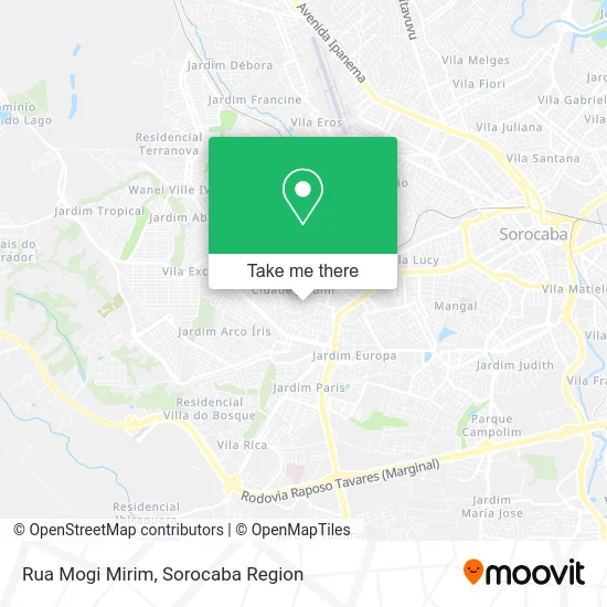 Rua Mogi Mirim map