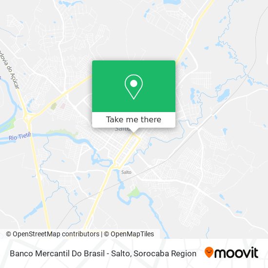 Banco Mercantil Do Brasil - Salto map