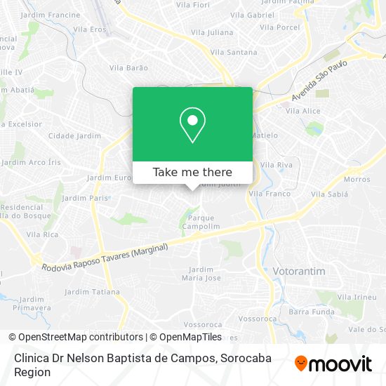 Mapa Clinica Dr Nelson Baptista de Campos