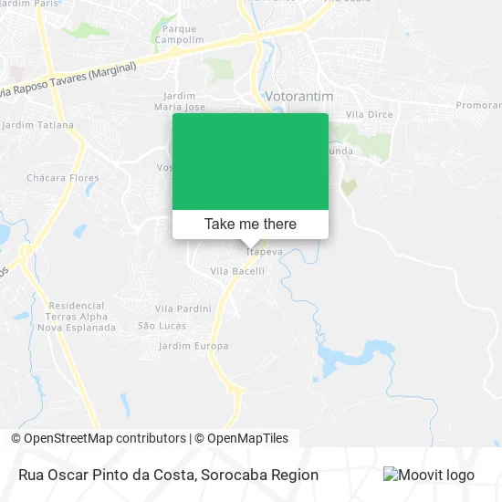 Rua Oscar Pinto da Costa map