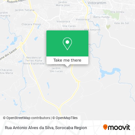 Rua Antonio Alves da Silva map