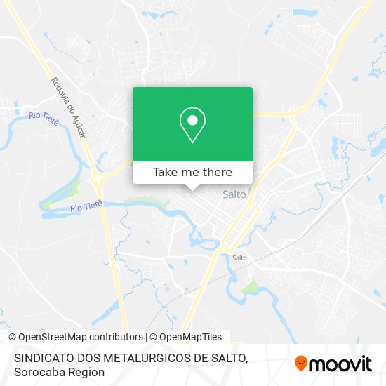 Mapa SINDICATO DOS METALURGICOS DE SALTO