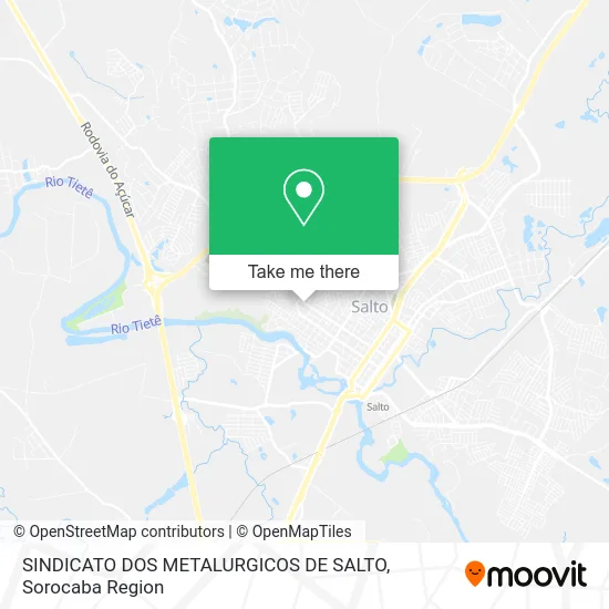SINDICATO DOS METALURGICOS DE SALTO map