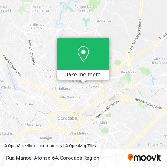Rua Manoel Afonso 64 map