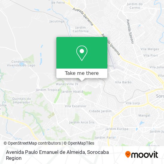 Avenida Paulo Emanuel de Almeida map