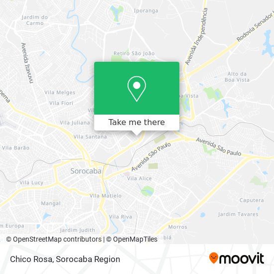 Chico Rosa map