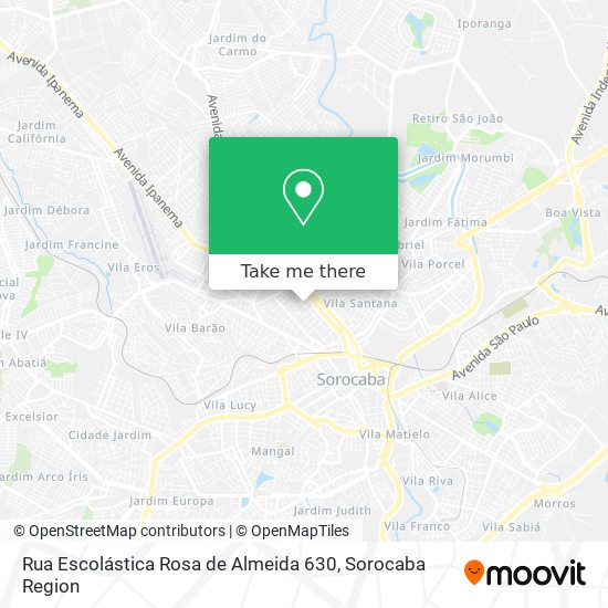 Rua Escolástica Rosa de Almeida 630 map