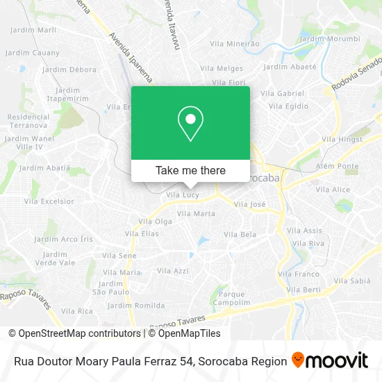 Rua Doutor Moary Paula Ferraz 54 map