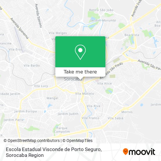 Mapa Escola Estadual Visconde de Porto Seguro