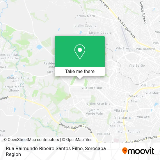 Rua Raimundo Ribeiro Santos Filho map
