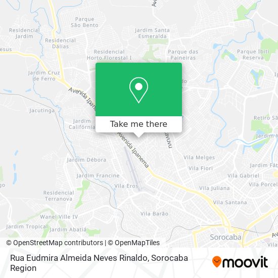 Mapa Rua Eudmira Almeida Neves Rinaldo