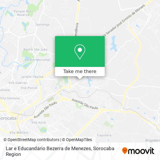 Mapa Lar e Educandário Bezerra de Menezes