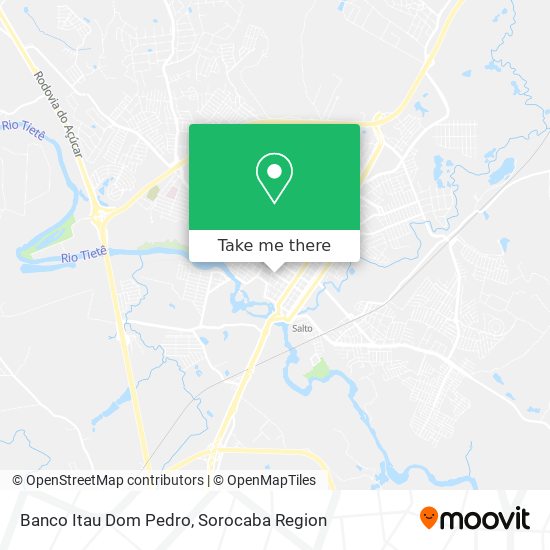 Mapa Banco Itau Dom Pedro