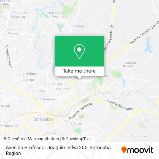 Avenida Professor Joaquim Silva 205 map