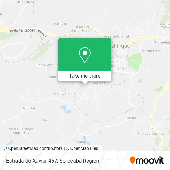Estrada do Xavier 457 map