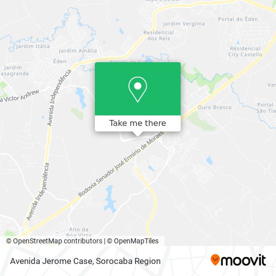 Avenida Jerome Case map