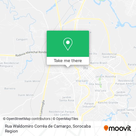 Mapa Rua Waldomiro Corrêa de Camargo