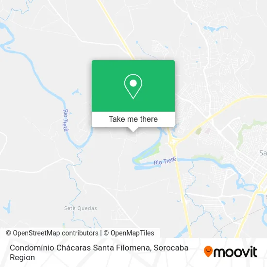 Condomínio Chácaras Santa Filomena map