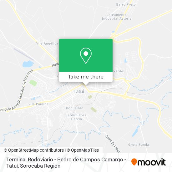 Mapa Terminal Rodoviário - Pedro de Campos Camargo -  Tatuí