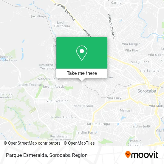 Parque Esmeralda map