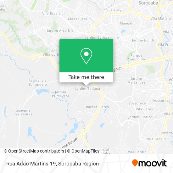 Rua Adão Martins 19 map