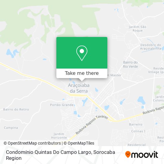 Mapa Condomínio Quintas Do Campo Largo