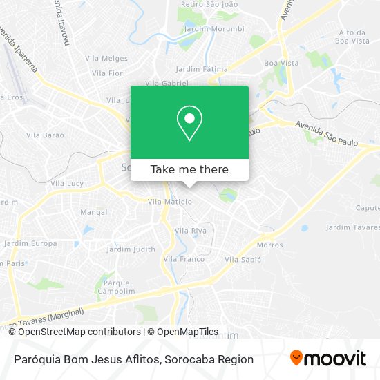 Paróquia Bom Jesus Aflitos map