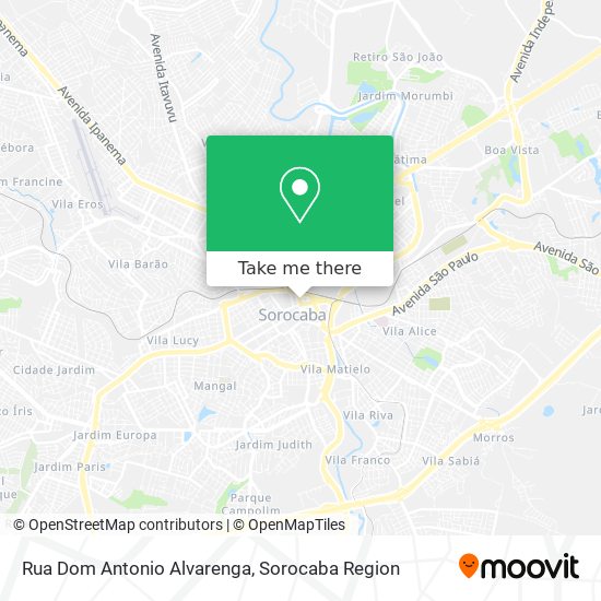 Rua Dom Antonio Alvarenga map