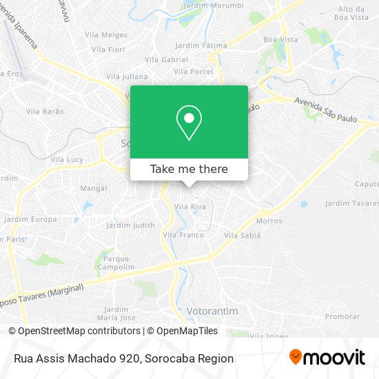 Rua Assis Machado 920 map