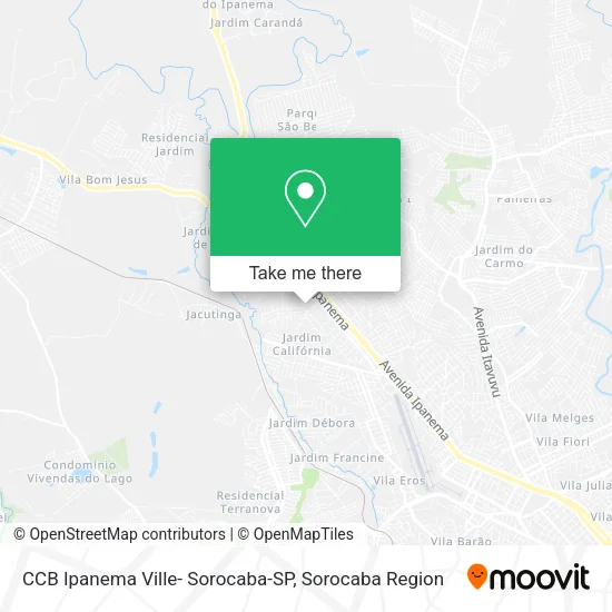 CCB Ipanema Ville- Sorocaba-SP map