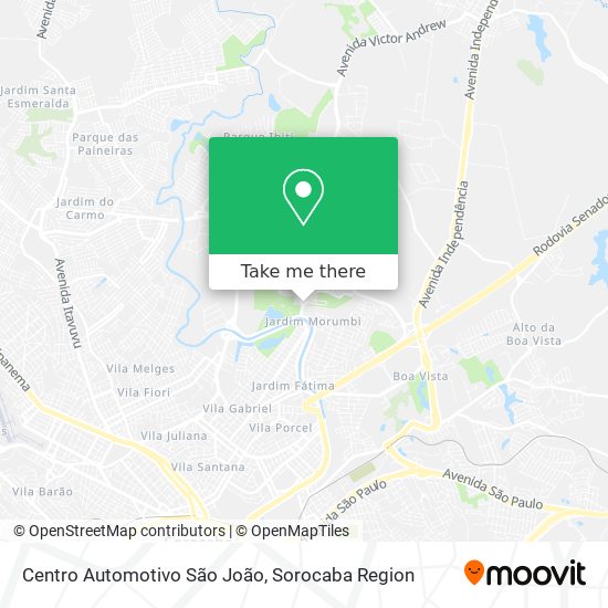 Centro Automotivo São João map