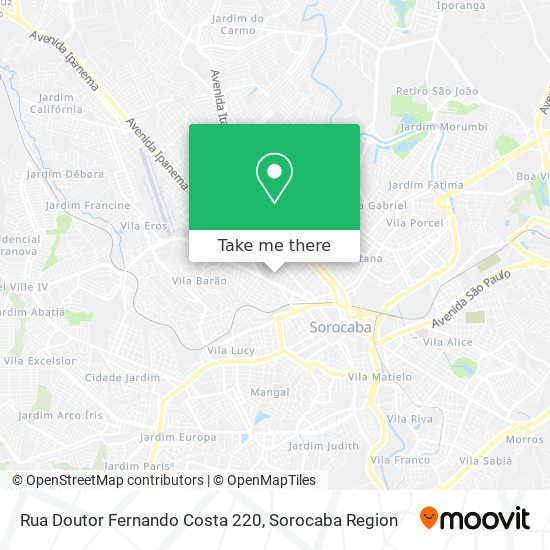 Rua Doutor Fernando Costa 220 map