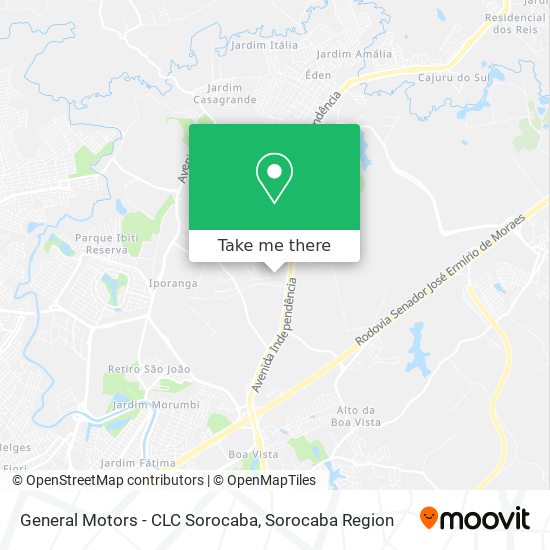 Mapa General Motors - CLC	Sorocaba