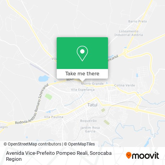 Mapa Avenida Vice-Prefeito Pompeo Reali