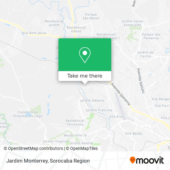 Mapa Jardim Monterrey