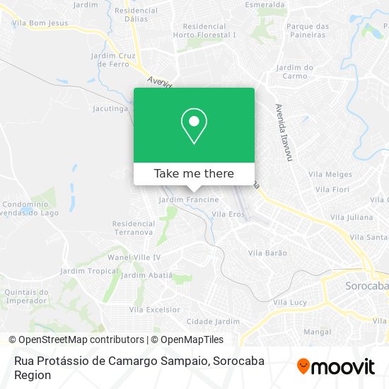 Rua Protássio de Camargo Sampaio map