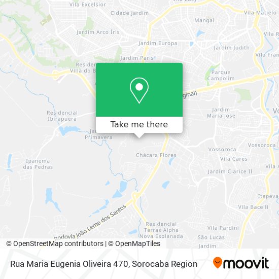 Mapa Rua Maria Eugenia Oliveira 470